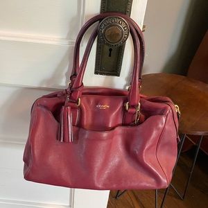Burgundy/Maroon Coach Purse